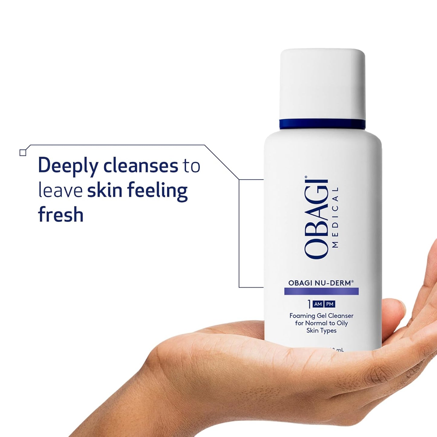 Obagi Nu-Derm Foaming Gel – Gel-Based Cleanser for Normal to Oily & Sensitive Skin